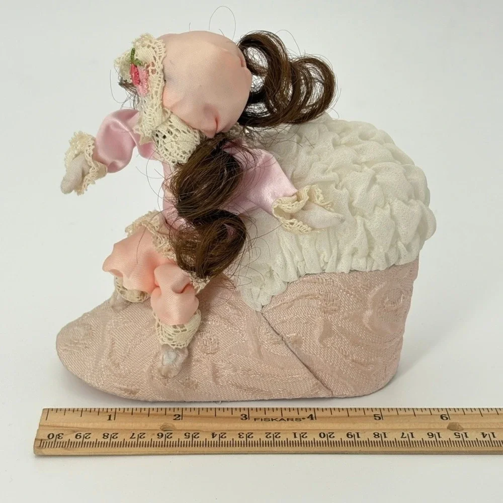 Melnicks Curiosity Shoppe Handmade OOAK Creepy Porcelain Doll in Pink Lace Shoe